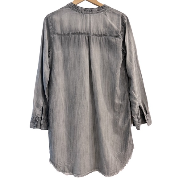 Cloth & Stone Tie Neck Shirtdress. - Picture 4 of 6